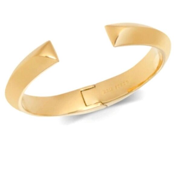 NWT Gorgeous!! Kate Spade New York Raise the Bar Cuff Gold Polished Bracelet - Picture 12 of 14